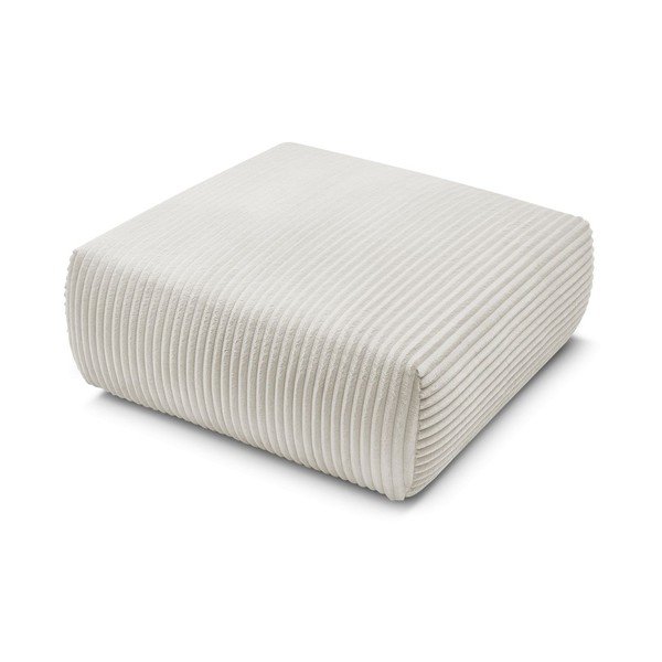 Taburet crem cu tapițerie din catifea reiată Lucien – Bobochic Paris-image-4