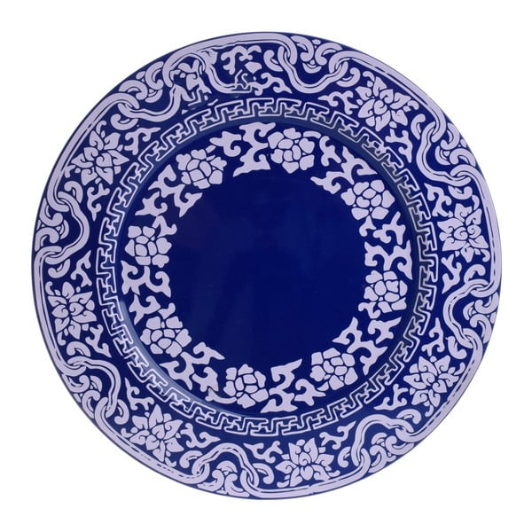 Tavă decorativă InArt, Ø 33 cm, albastru