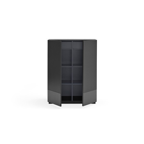 Comodă Teulat Doric, lățime 92 cm, negru-image-3