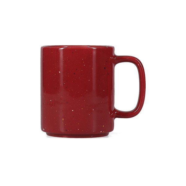 Cană burgundy din porțelan 330 ml Fika – ONA