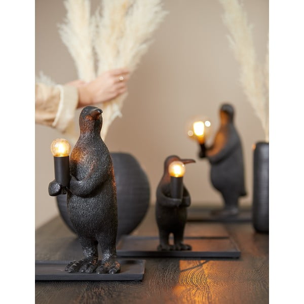Veioză neagră (înălțime 34 cm) Penguin – Light & Living-image-1