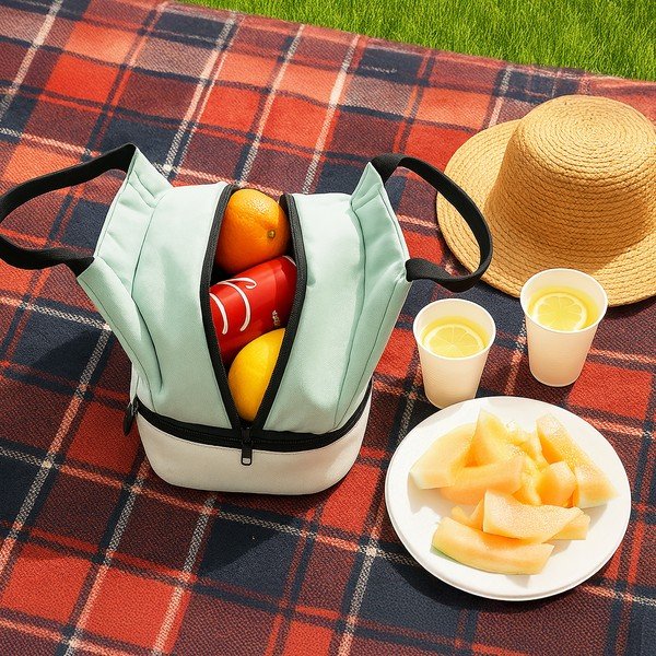 Geantă termoizolantă verde-mentă 7 l Termo – Orion-image-1