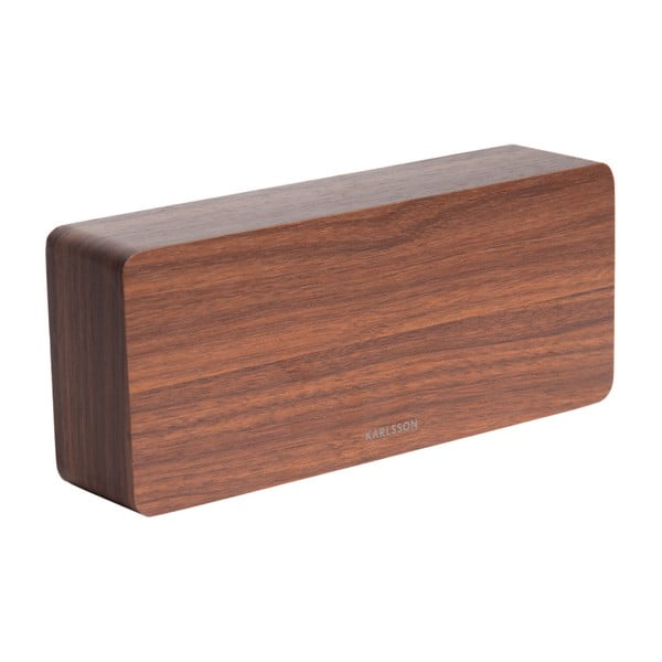 Ceas alarmă cu aspect din lemn Karlsson Tube, 21 x 9 cm-image-1