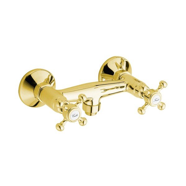 Baterie aurie pentru duș cu montare pe perete (1 ieșire) Antea – Sapho