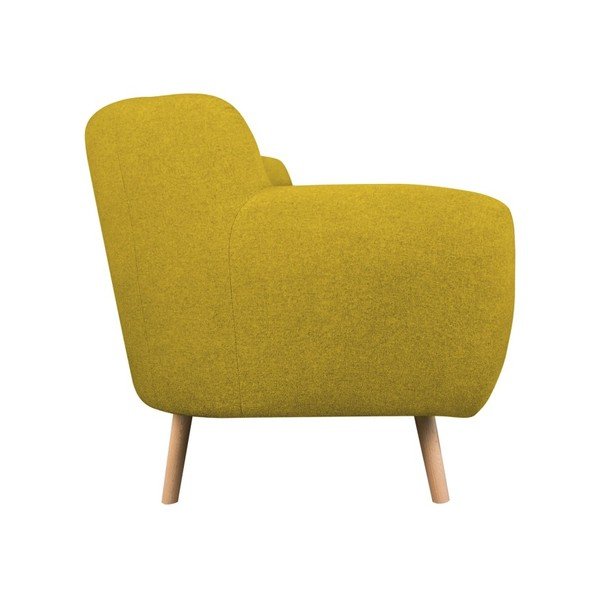 Canapea pentru 3 persoane Kooko Home Pop, galben -image-2