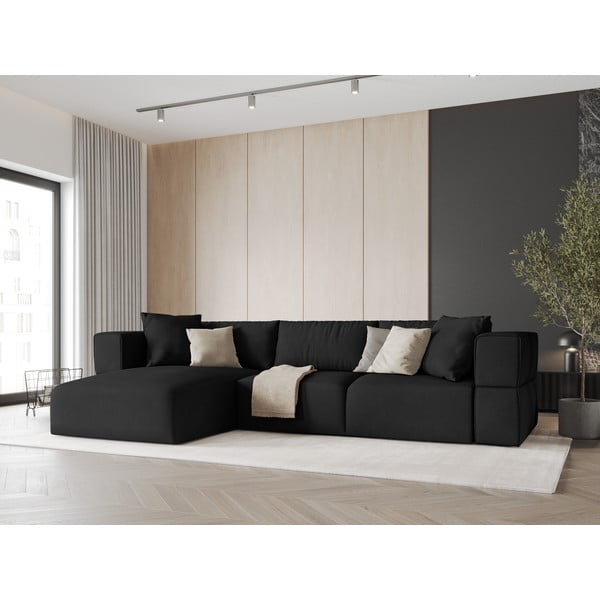 Colțar negru (cu colț pe partea stângă ) Esther – Milo Casa-image-1