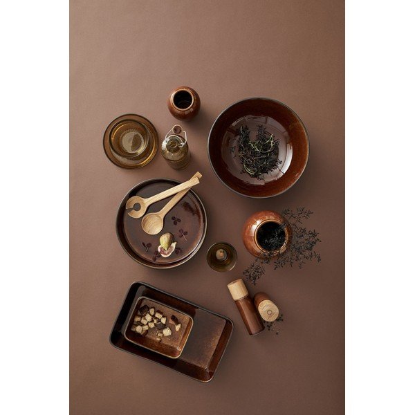 Set de râșnițe de sare și piper chihlimbar 2 buc. din ceramică Gastro Amber – Bitz-image-1