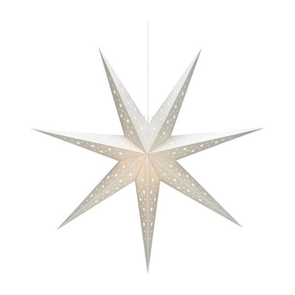 Decorațiune luminoasă argintie ø 75 cm  cu model de Crăciun Solvalla – Markslöjd