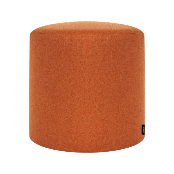 Puf teracotă cu tapițerie din lână Folk – noo.ma
