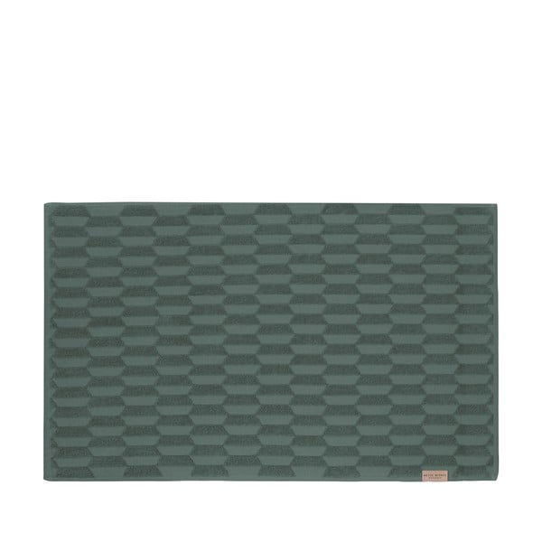 Covoraș de baie verde închis 50x80 cm Geo – Mette Ditmer Denmark