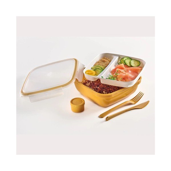 Cutie pentru prânz cu tacâmuri, compartimentată Fresh – Snips-image-1