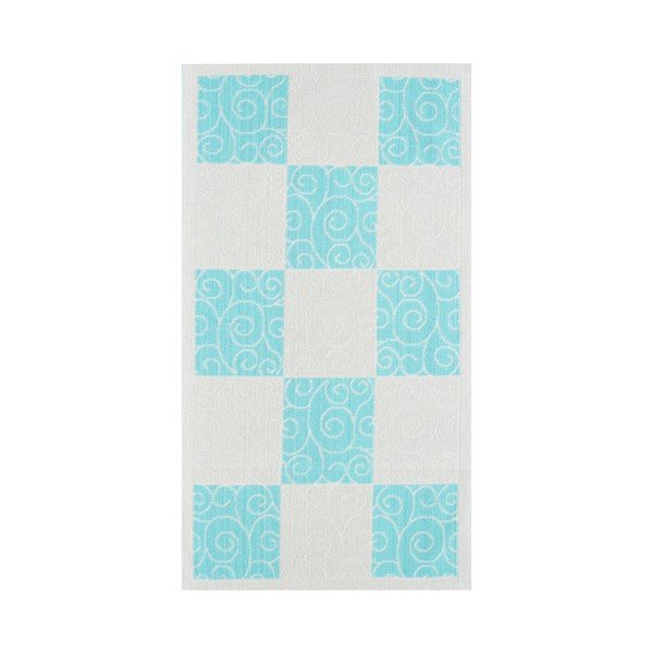 Covor rezistent Vitaus Patchwork Turkuaz, 80 x 300 cm, albastru-image-2