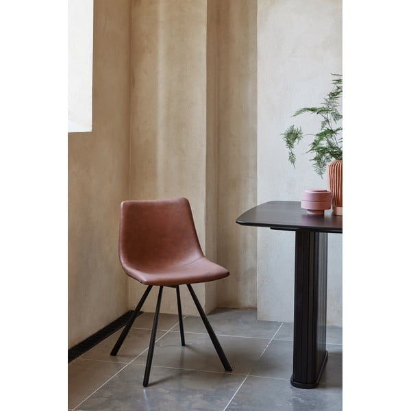 Scaun de dining maro coniac Yukon – Unique Furniture-image-1