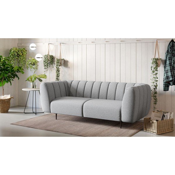 Canapea gri deschis 210 cm Shel – Ghado-image-1