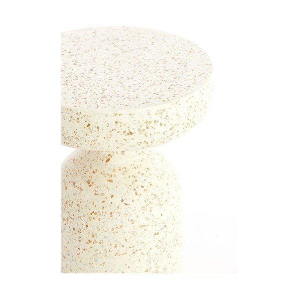Măsuță auxiliară rotundă din ciment terrazzo ø 32 cm Moravit – Light & Living-image-4