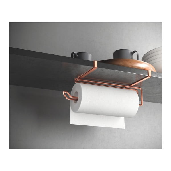 Suport de agățat pentru prosoape din hârtie Metaltex, arămiu-image-1