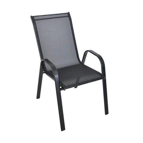 Scaun de grădină negru din metal Sofie – Rojaplast