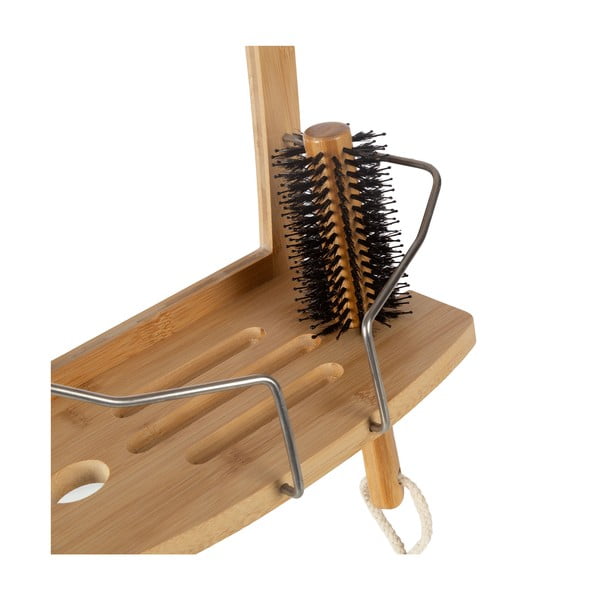 Raft pentru baie în culoare naturală suspendat din bambus – Compactor-image-4