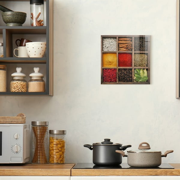 Tablou din sticlă 30x30 cm Spices Box – Styler-image-3