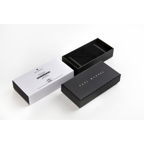 Ceas bărbătesc cu curea din oțel inoxidabil Paul McNeal Cassio, negru-image-4