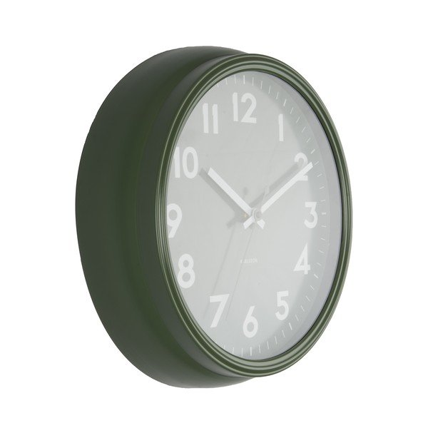 Ceas de perete Karlsson Badge, verde-image-2