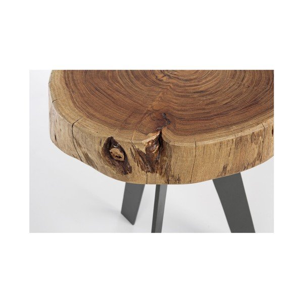 Măsuță auxiliară din lemn de salcâm Bizzotto Aron, Ø 32 cm-image-3