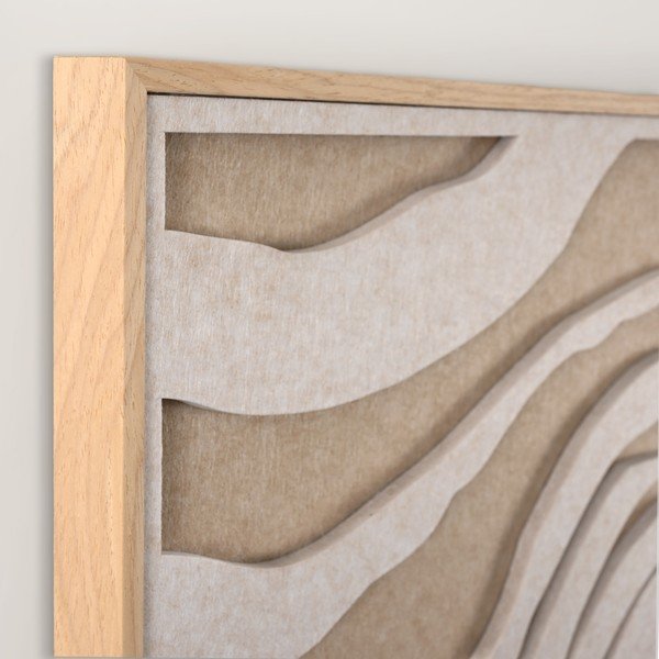 Tablou cu ramă/acustic 3D 62x62 cm Sacred Silence 2 – Malerifabrikken-image-3