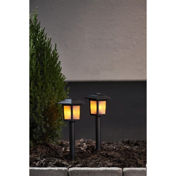 Set de 2 decorațiuni solare cu LED-uri pentru exterior Star Trading Flame, înălțime 23 cm-image-2