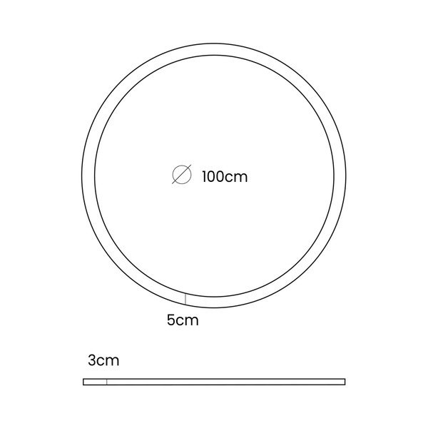 Saltea de joacă pentru copii gri ø 100 cm – Meowbaby-image-1