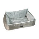 Pat pentru animale de companie argintiu pentru câini 100x70 cm Dog Fantasy Lux Platinum – Plaček Pet Products