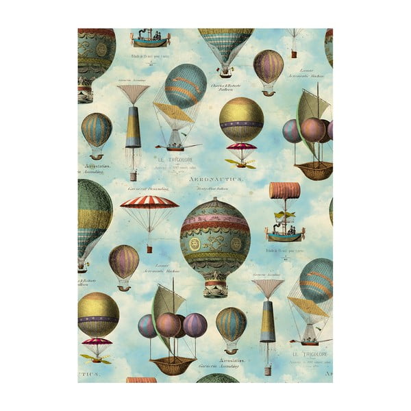 Bloc de notițe cu pix 50 pagini A6 Air Baloons – Kartos-image-1