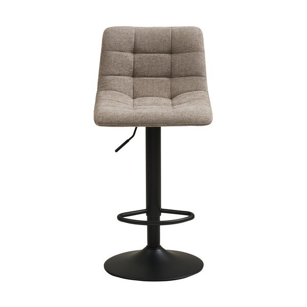 Scaun de bar bej cu înălțime ajustabilă tapițat (înălțime șezut 61 cm) Middelfart – House Nordic-image-3
