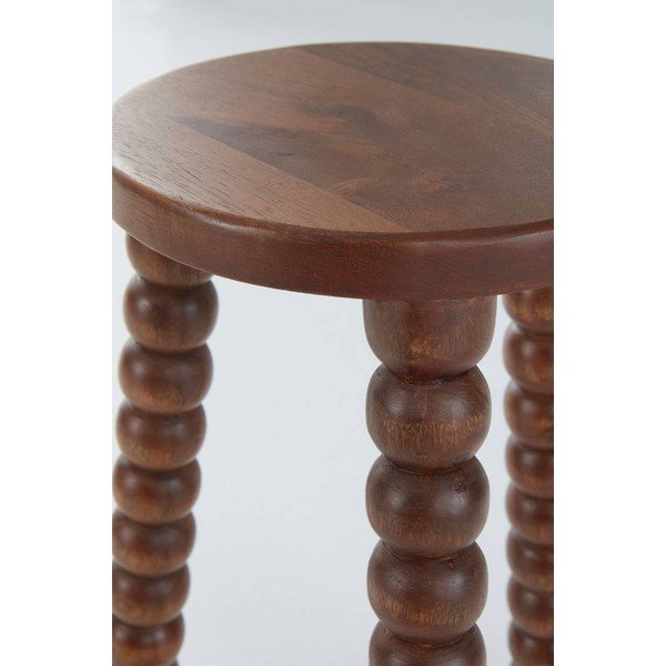 Măsuță auxiliară rotundă din lemn de mango ø 30 cm Carbis – Jotex-image-4