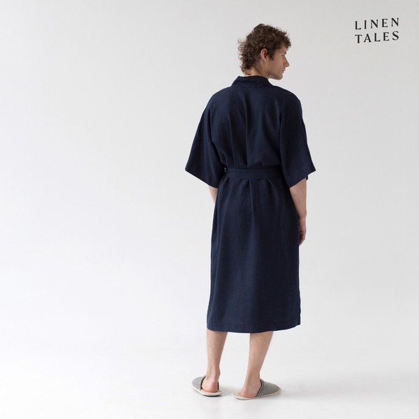 Halat albastru închis S/M din in Summer – Linen Tales-image-2