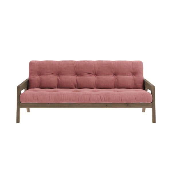 Canapeaua extensibilă roz 190 cm Grab Carob - Karup Design