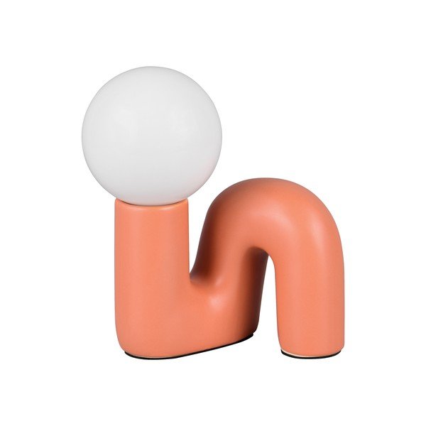 Veioză portocalie din ceramică (înălțime 21,5 cm) Quinn – Reality