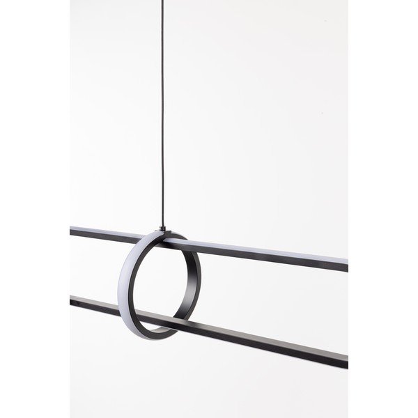 Lustră neagră LED din metal Alken – Bizzotto-image-4