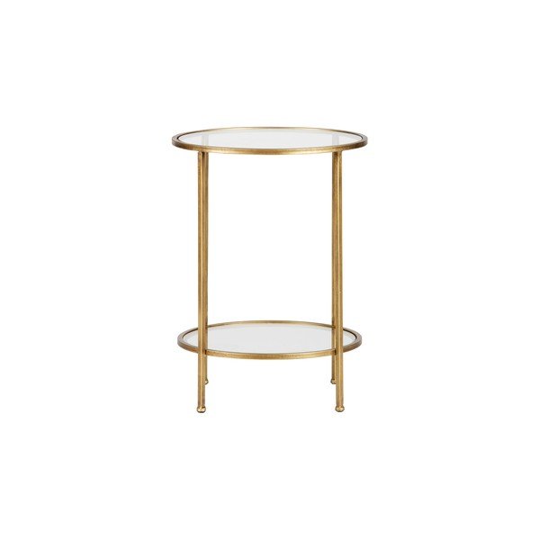 Măsuță auxiliară din alamă BePureHome Goddess, ⌀ 45,5 cm, culoarea bronzului-image-2