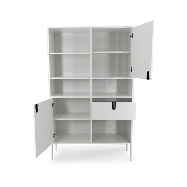 Bibliotecă Tenzo Uno, înălțime 176 cm, alb-image-3