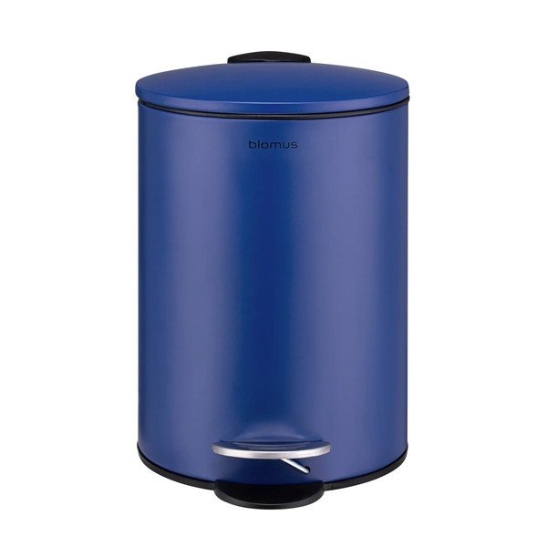 Coș de gunoi albastru cu pedală din oțel 3 l Tubo – Blomus