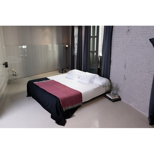 Pled din amestec de bumbac Euromant Jade, 140 x 180 cm, roșu vișiniu-image-2