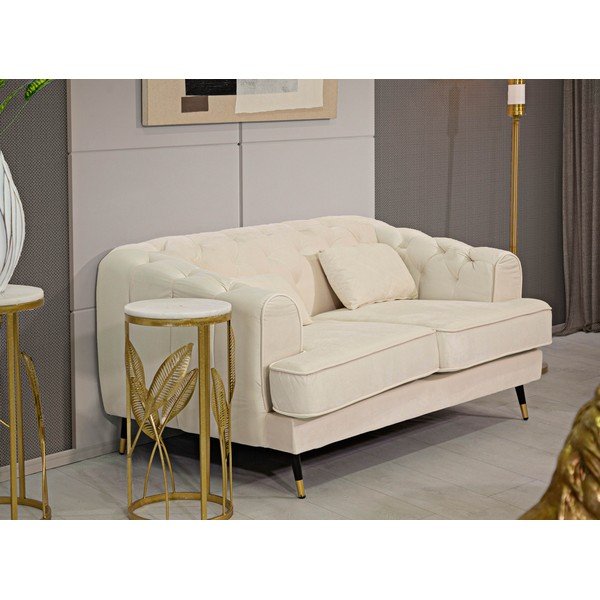 Canapea crem 146 cm Praga – Mauro Ferretti-image-1