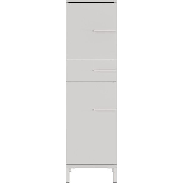 Dulap de baie crem înalt/îngust cu aspect mat 34x123 cm Laurino – Germania-image-3