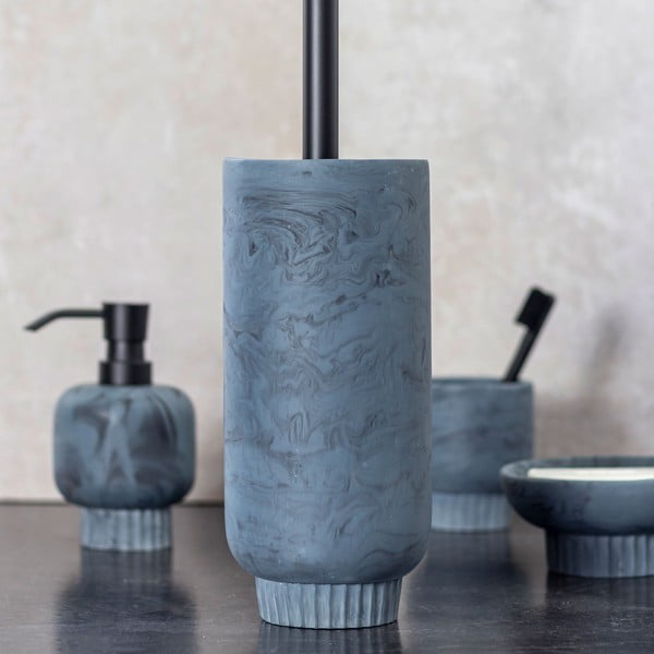Perie de WC albastră din piatră Attitude – Mette Ditmer Denmark-image-2