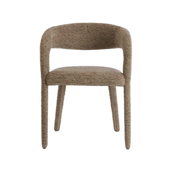 Scaun de dining maro cu cotiere tapițat Kyran – Light & Living-image-2