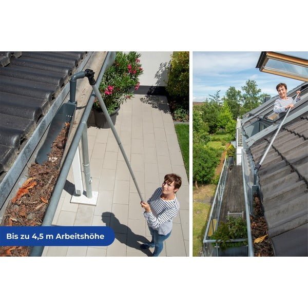 Curățător de jgheaburi cu mâner telescopic - Maximex-image-1