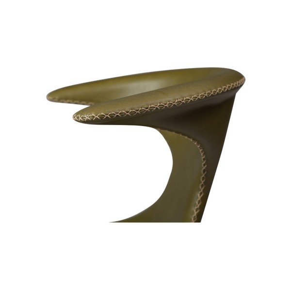 Scaun din piele DAN-FORM Denmark Flair, verde-image-2