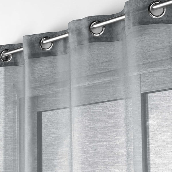 Perdea gri 140x240 cm Lissea – douceur d'intérieur-image-1