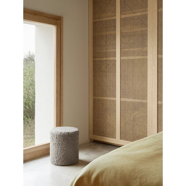 Taburet gri cu tapițerie din țesătură bouclé Teddy – Blomus-image-4