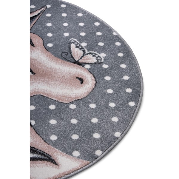 Covor gri pentru copii ø 133 cm Cute Unicorn - Hanse Home-image-4